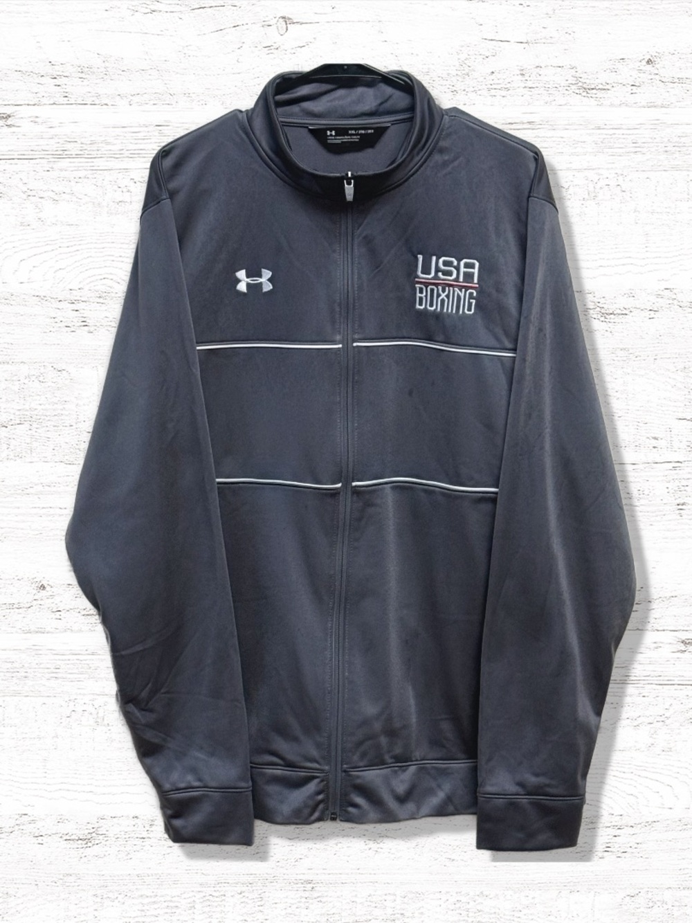Under Armour Men’s Gray USA Boxing Full-Zip Performance Jacket